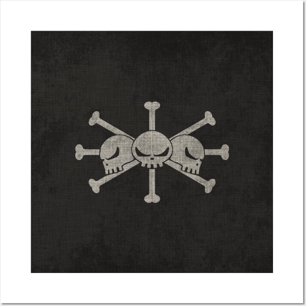 OP 19 - Flag of the Blackbeard Pirates Wall Art by Cleobule